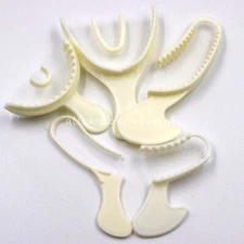 50 Pcs/Bag Dental Disposable Triple Impression Bite Registration Trays F/A/P/Q/S