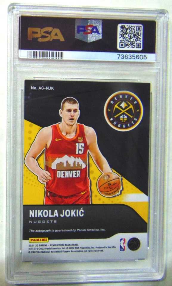 NIKOLA JOKIC 2021-22 REVOLUTION AG-NJK 73635605 PANINI AUTOGRAPHS 9 - Image 2 of 2