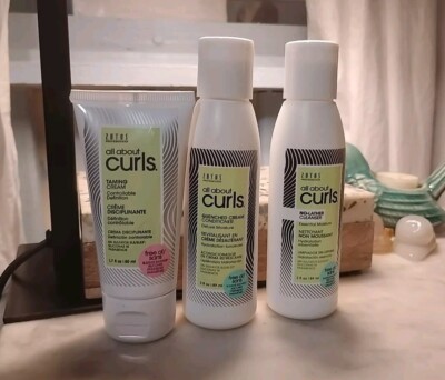 All About Curls Starter Kit Cleanser, Conditioner 3oz ea + Taming Cream 1.7oz