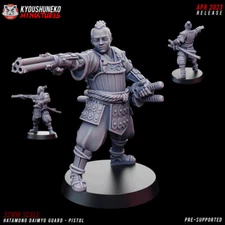 Hatamono Daimyo Guard Pistol - Kyoushuneko Miniatures Japanese Army Hero