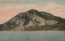 Break Neck Mountain Hudson River New York Divided Back Vintage Post Card