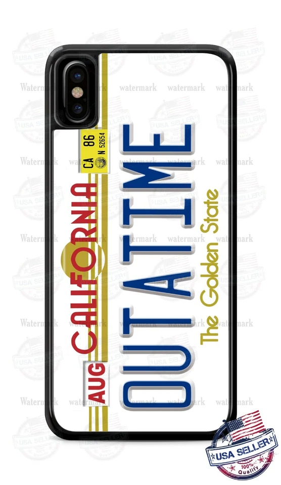 Funda Carcasa Teléfono Regreso al Futuro Película Coche Placa Para iPhone 11 Pro Samsung LG, etc. Foto 2 de 4