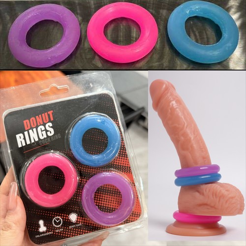 Silikon Penisringe Cockring Hodenring Prostata Massage Erektionsring Penisring - Bild 96 von 107