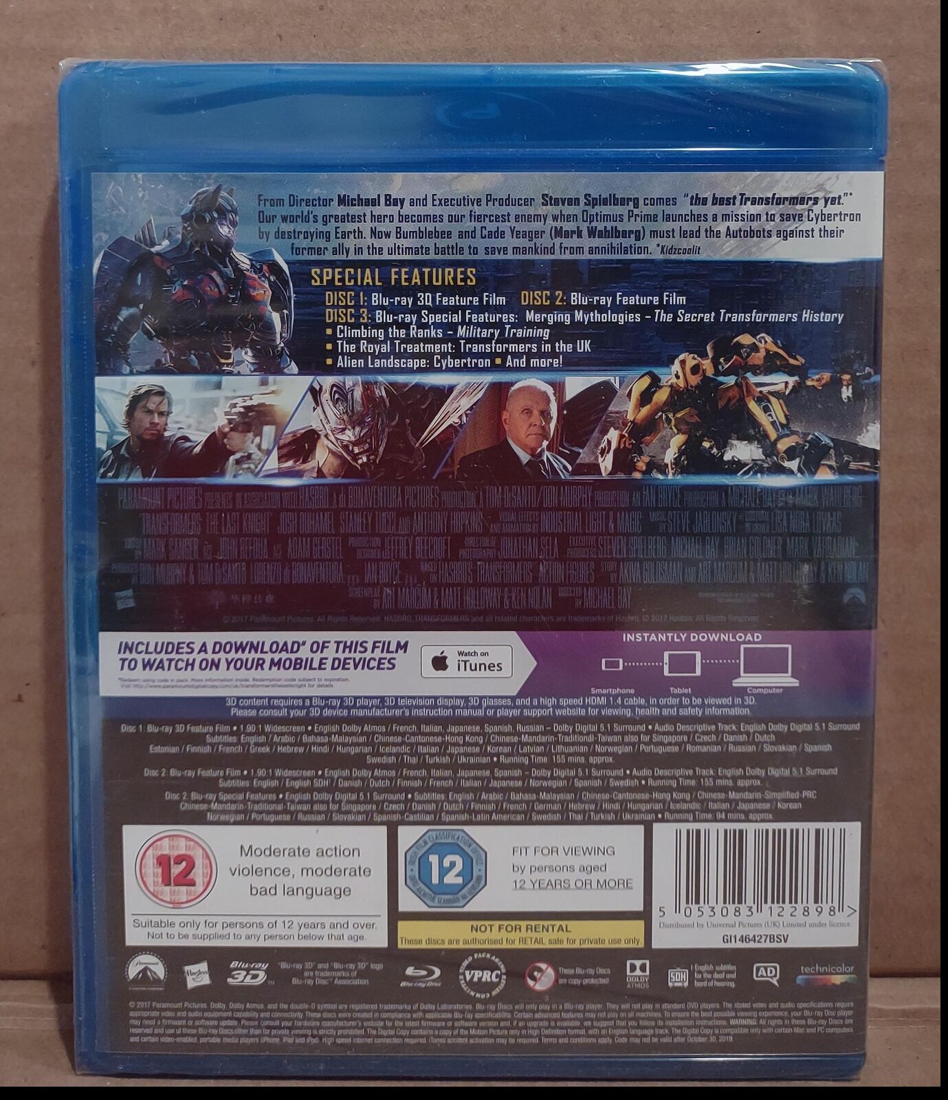 DVD Transformers Trilogy [ Audio and Subtitles in English + Portuguese ]