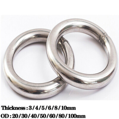 O-Ring Geschweißt V2A Metallring Öse Ringe Edelstahl A2 Runde Eisenring Metall