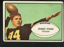 1953 Bowman Football #23 Jim Finks-Pittsburg Steelers G-Vg Card