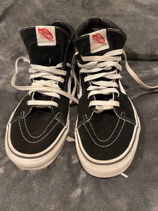ebay black vans size 8