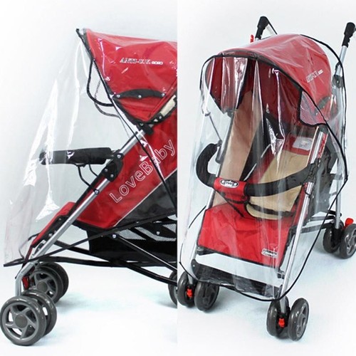 Cat Dog Pet Carrier Stroller Cart Dust Waterproof Jogger Universal Rain Cover - Picture 3 of 15