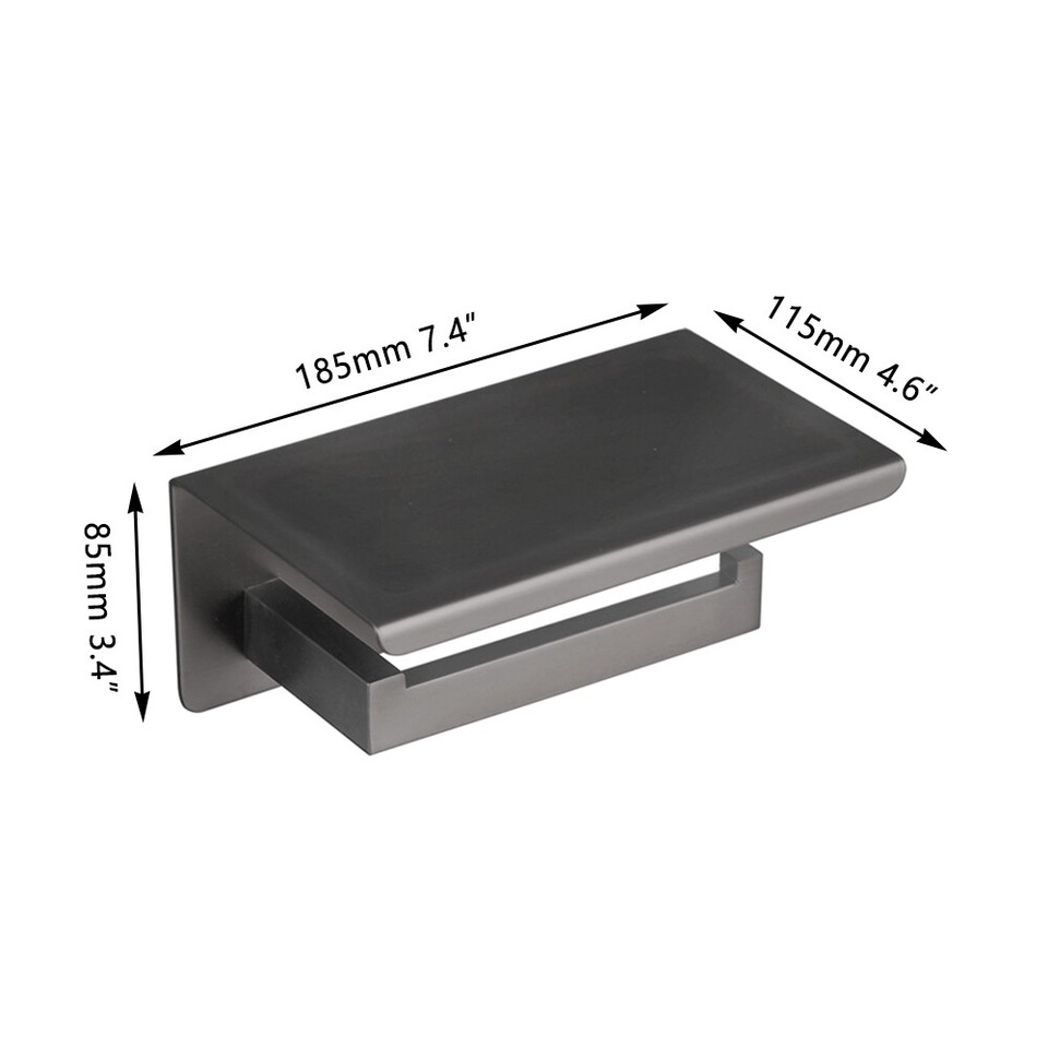 Bathroom Gun Metal Towel Rack/Toilet Holder/Shelf/Hook Wall Mount Accessories | eBay