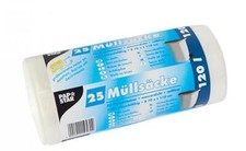 PAPSTAR M&uuml;lls&auml;cke HDPE, 70 Liter, transparent 25 St&uuml;ck