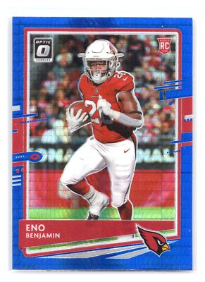 2020 Donruss Optic #101 Eno Benjamin Blue Hyper