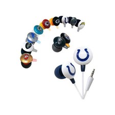 NFL Team Logo Earphones by iHip -Select- Team From Drop Down Below