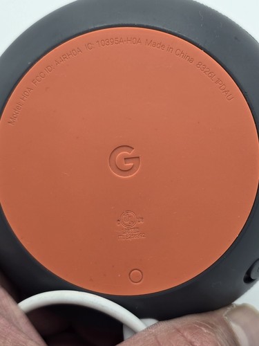 Google Home Mini (H0A) Smart Speaker Google Assistant Gray White w/Power Cord - Picture 4 of 5