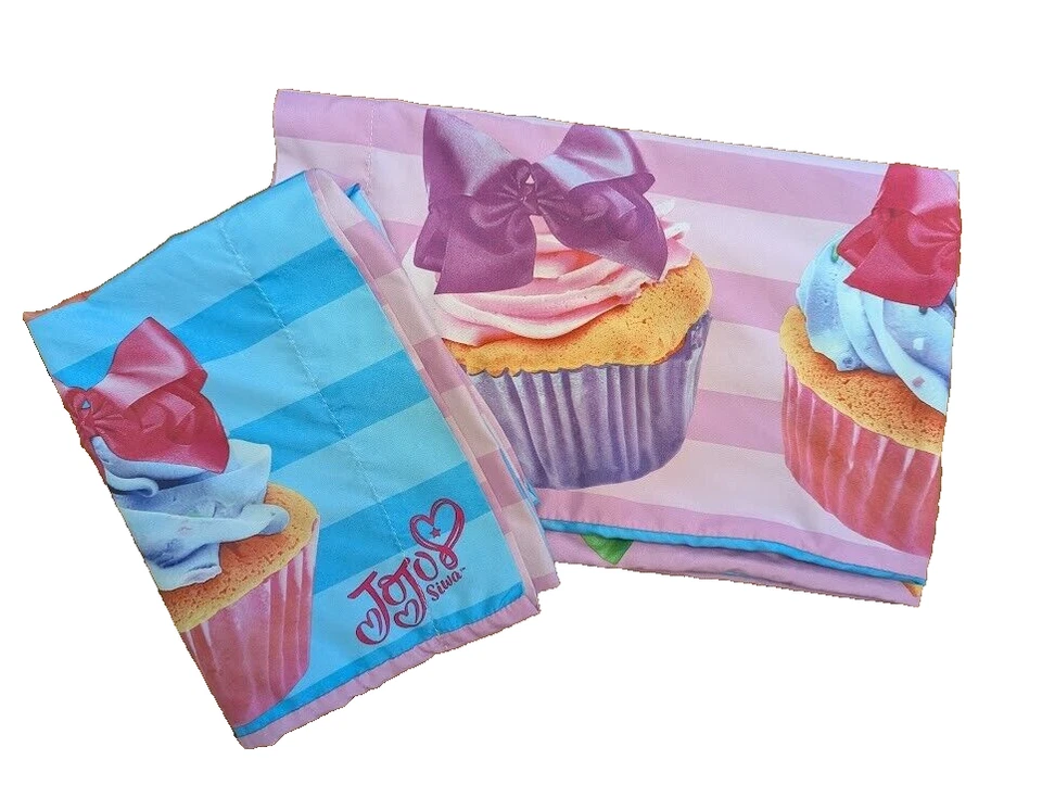 Lote de 2 Fundas de Almohada Jojo Siwa Tamaño Estándar Cupcakes Nickelodeon Fundas de Almohada Foto 2 de 4