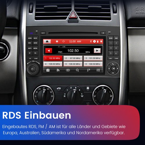 DAB+ 7" Autoradio Für Mercedes-Benz A/B Klasse Vito Viano Sprinter DVD GPS Navi - Bild 8 von 13