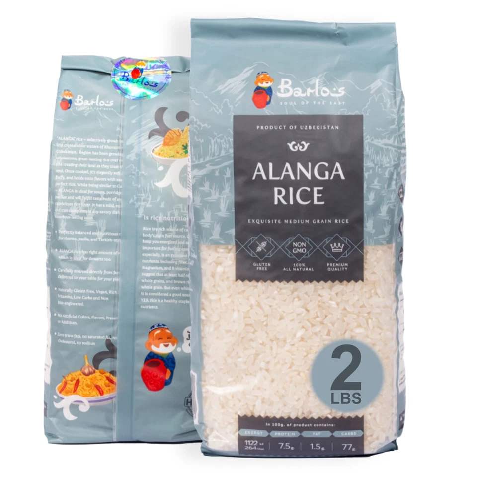 Arroz láser uzbeko arroz Alanga arroz Devzira 100 % natural Uzbekistán sin gluten Foto 4 de 4