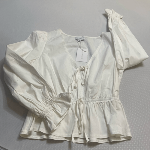 NWT Lucy Paris Kilala Contrast White Top Size XS New - Picture 9 of 12