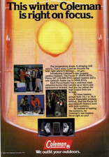 1984 Vintage Print Ad This Winter Coleman is right on focus Propane Heaters