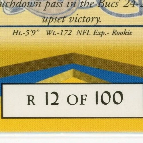 1998 Collector's Edge Masters Gold Redemption #160 Jacquez Green /100 - Image 3 of 3