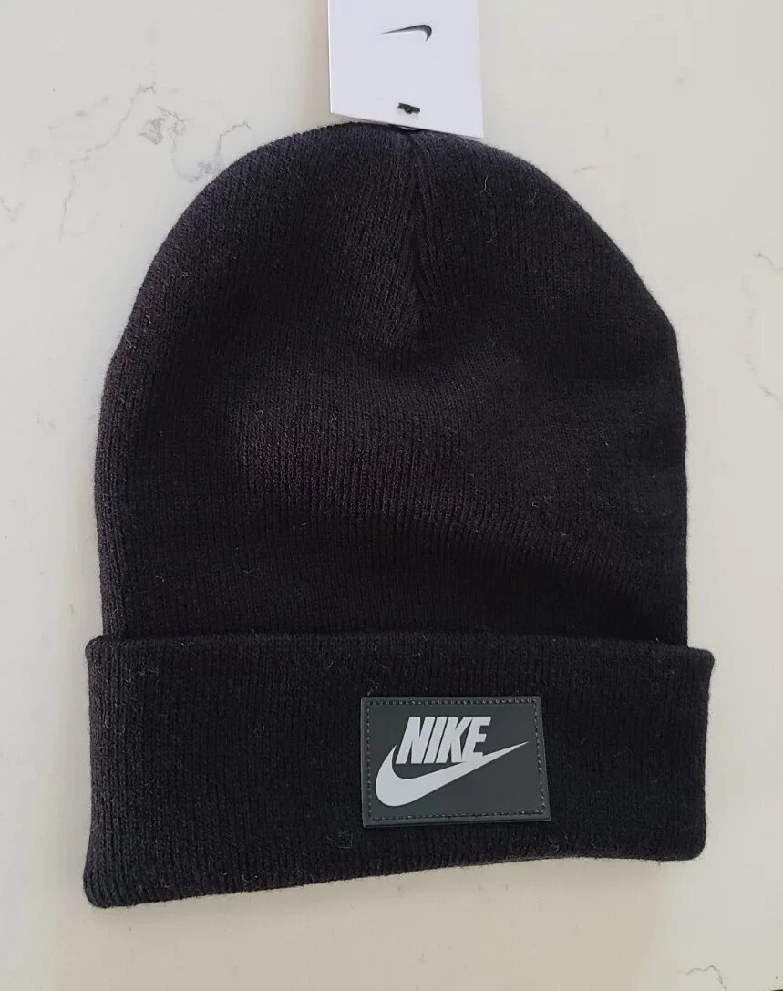 NEW Nike Sportswear Cuff Futura Flash Beanie Black Adult Unisex One Size  Men's | eBay