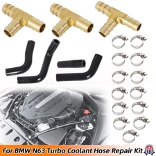 Upgrade Turbo Coolant Line Repair Hose Kit For BMW N63 X5 X6 E70 E71 E72 50iX