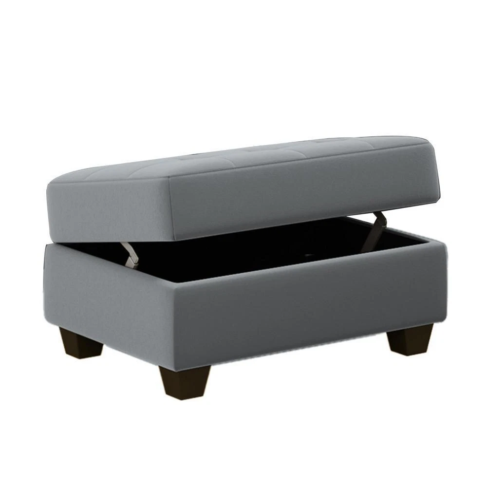 Sectional Sofa L Shaped Couch with Storage Ottoman and Cup Holders