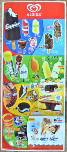 Ice Cream Sign Table Algida 2000s Almost Perfect Conditions
