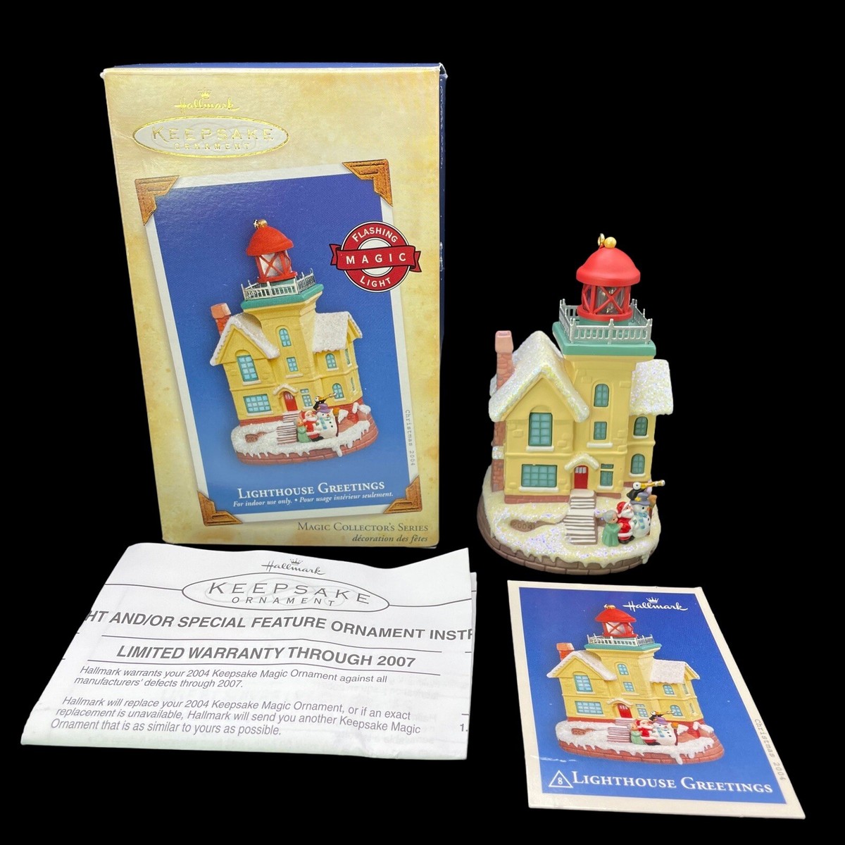 Hallmark Keepsake Ornament 2004 Lighthouse Greetings Magic  display picture 3