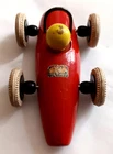 1970 BRIO Wooden Car - Sport Model, Formula 1 - Antique Toy (Sweden)