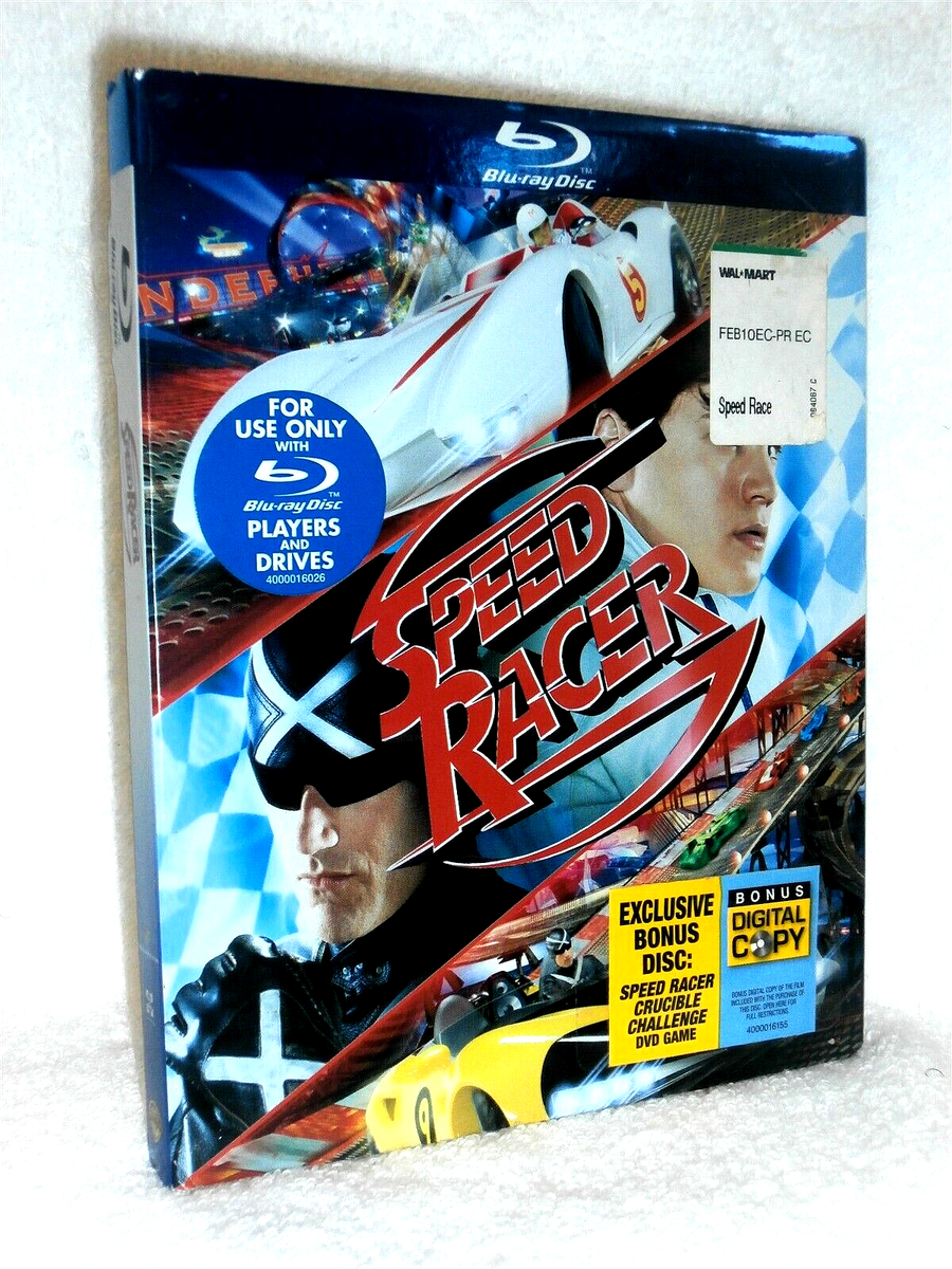 Speed Racer w/ SLIPCOVER (Blu-ray 2008) Emile Hirsch Christina