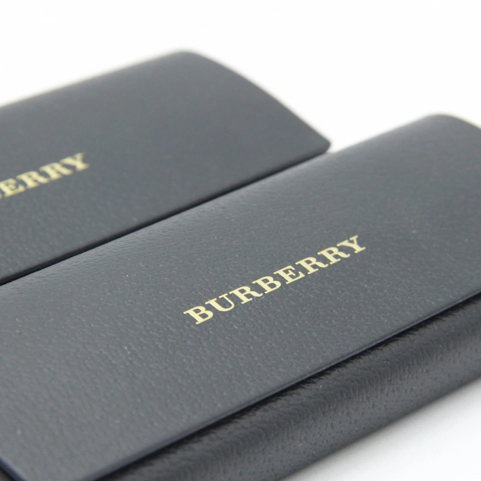 LOT OF 2 NEW BURBERRY BLACK AUTHENTIC EYEWEAR EYEGLASSES GLASSES SMALL CASE ONLY - Image 2 of 2