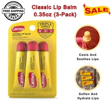 Classic Lip Balm, 0.35oz (3-Pack), Soothes, Hydrates &Protects with Cocoa Butter