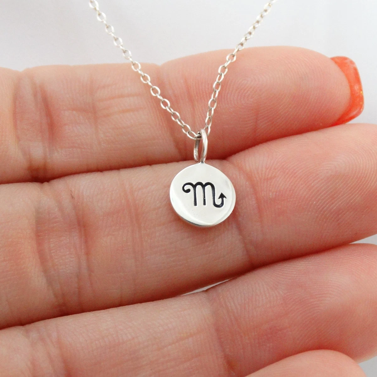 Silver horoscope necklace outlet