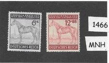 MNH stamp set B244-245 / 1943 / Vienna Austria Gran Prix Horse Race  / Germany