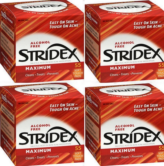 Stridex Acne Pads Max Strength 55 Ct ( 4 pack ) PRIORITY SHIP! eBay