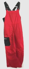 Gage Technical Gear Weather Watch Bib Black/Red Waterproof Breathable Trouser XS