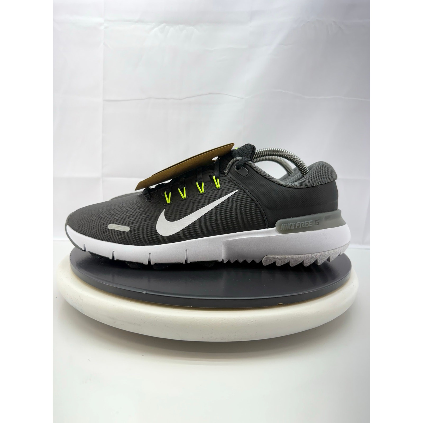 Nike Free Golf NN Mens Size 10 Black Iron Grey Volt White Go