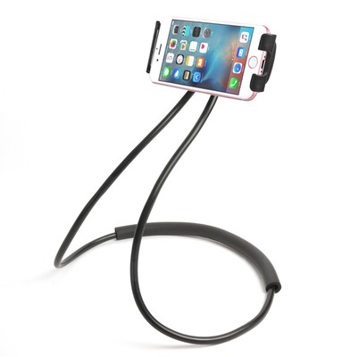 Hands-Free Neck Cell Phone Holder Hanging Desktop Bedside Phone Stand