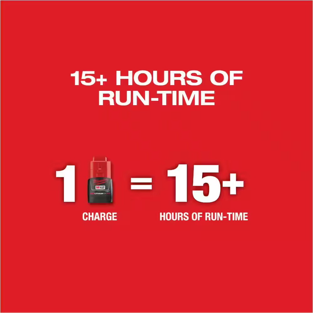 M12 12-Volt Lithium-Ion Cordless Green 125 Ft. Cross Line and Plumb Points Laser