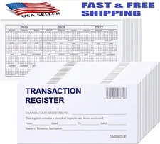 Check Registers for Personal Checkbook, Easy to Read Checkbook Register 24-Pcs