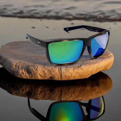 Costa Del Mar Rincon ll Tortoise frame Green Mirror Glass (580) lens