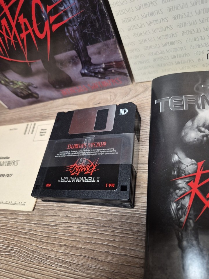 The Terminator Rampage IBM MS-Dos PC Big Box Floppy Disk 1993 With ...
