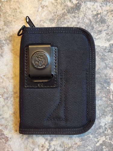 NOS DeSantis schwarz Nylon gepolsterter Pistolenkoffer NAA Guardian 0,32 & ähnliche Pistolen