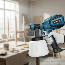 700W HVLP Paint Sprayer with 4 Nozzles & 3 Patterns - Effortless Painting