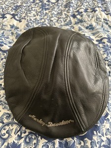 VINTAGE LEATHER HARLEY DAVIDSON HAT  UNISEX. READ!