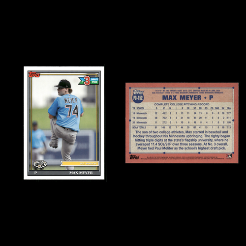 Max Meyer #PD-152 2021 Topps Pro Debut GCL Marlins Baseball Card MLB NM ...