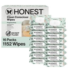 Multi-Use Baby Wipes for Sensitive Skin, Fragrance Free, 1152 Count, Eco-Friendl