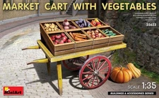 1/35 Market Cart w/Vegetables & Wooden Crates
