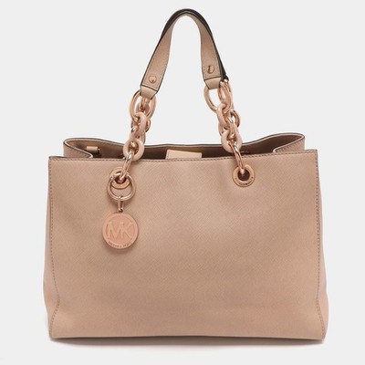 MICHAEL Michael Kors Umhängetasche Cynthia Medium Pink Leder