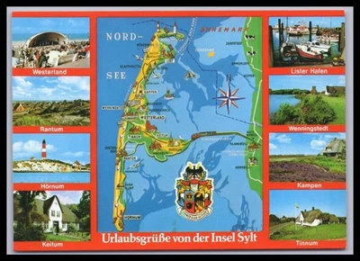 Ansichtskarte Nordseeinsel Sylt - Bild 1 von 2